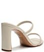 Color:Pearl - Image 3 - Ully Tab Leather Dress Slides