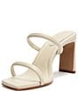 Color:Pearl - Image 6 - Ully Tab Leather Dress Slides