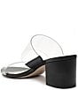 Color:Black/Transparent - Image 5 - Victorie Clear Vinyl Block Heel Dress Sandals