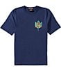 Scotch & Soda Artwork Short Sleeve T-Shirt, Color:Peacoat - Image 2