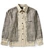 Scotch & Soda Graphic Placement Long Sleeve Overshirt, Color:Plaza Taupe - Image 2