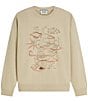 Scotch & Soda Long Sleeve Embroidered Logo Artwork Sweatshirt - Image 1
