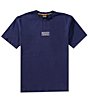 Scotch & Soda Relaxed Fit Cross-Stitch Artwork Short Sleeve T-Shirt, Color:Peacoat - Image 2