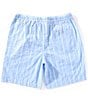 Scotch & Soda Stripe Embroidered 8#double; Inseam Shorts, Color:Sky Blue - Image 2
