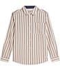Scotch & Soda Textured Stripe Long Sleeve Woven Shirt - Image 1