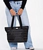 SCOUT Layover Puffer Tote Bag, Color:Black Puffer - Image 2