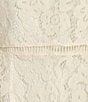 Color:Ivory - Image 3 - Lace V-Neck Long Bell Sleeve Scalloped Hem A-Line Dress