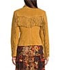 Color:Old Rust - Image 2 - Suede Fringe Jacket