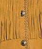 Scully Suede Leather Whipstitch Collar Fringe Jacket, Color:Old Rust - Image 4