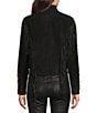 Scully Suede Fringe Round Neck Long Sleeve Jacket - Image 2