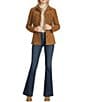 Scully Suede Leather Fringe Button Front Jacket - Image 3