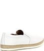 Color:White - Image 2 - Byron Leather Slip-On Espadrille Sneakers