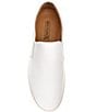 Color:White - Image 5 - Byron Leather Slip-On Espadrille Sneakers