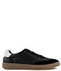 Section X Men's Austin Leather Suede Lace-Up Sneakers, Color:Black - Image 2