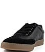 Section X Men's Austin Leather Suede Lace-Up Sneakers, Color:Black - Image 4