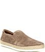 Color:Taupe - Image 1 - Men's Byron Suede Slip-On Espadrille Sneakers