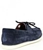 Color:Navy - Image 2 - Men's Martin Two-Eye Lace Suede Boat Shoes