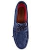 Color:Navy - Image 5 - Men's Martin Two-Eye Lace Suede Boat Shoes