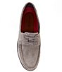 Color:Grey - Image 5 - Men's Martin Two-Eye Lace Suede Boat Shoes