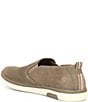 Color:Taupe - Image 3 - Men's Roland Nubuck Leather Slip-On Sneakers