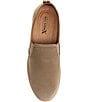 Color:Taupe - Image 5 - Men's Roland Nubuck Leather Slip-On Sneakers