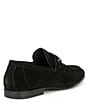 Color:Black - Image 2 - Men's Saint Braid Bit Venetian Suede Dress Shoes