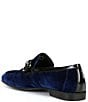 Color:Evening Blue - Image 3 - Men's Saint Braid Bit Venetian Velvet Dress Shoes