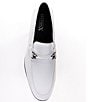 Color:White - Image 5 - Men's Saint Leather Braid Bit Venetian Dress Shoes