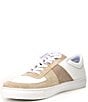 Color:White/Sand - Image 4 - Men's Sidney Suede Leather U-Throat Retro Sneakers