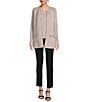 See and Be Seen Coordinating Knit Open Front Cardigan, Color:Mocha - Image 3