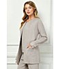 See and Be Seen Coordinating Knit Open Front Cardigan, Color:Mocha - Image 6