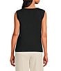 See and Be Seen See And Be Seen Coordinating Knit Round Neck Tank, Color:Black - Image 2