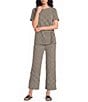See And Be Seen Coordinating Knit Stripe Pull-On Wide Leg Pants - Image 3