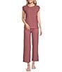 See And Be Seen Coordinating Mixed Stripe Straight Leg Pants - Image 3