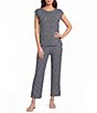 See And Be Seen Coordinating Mixed Stripe Straight Leg Pants - Image 4