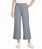 See and Be Seen Coordinating Textured Wide Leg Crop Pull On Pants - Image 1