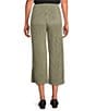 See and Be Seen Stripe Pull-On Cropped Wide Leg Coordinating Pants, Color:Sage - Image 2