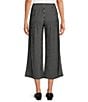 See and Be Seen Stripe Pull-On Cropped Wide Leg Coordinating Pants, Color:Black - Image 2