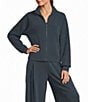 See And Be Seen Structured Stripe Zip Jacket - Image 1