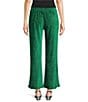 See And Be Seen Textured Velvet Wide Leg Ankle Length Pull On Coordinating Pants - Image 2