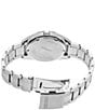 Seiko Men's Essential Quartz Analog Black Dial Stainless Steel Bracelet Watch, Color:Silver/Blue - Image 3