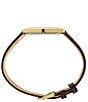 Seiko Men's Essentials Gold Rectangle Quartz Analog Croco Leather Strap Watch - Image 5