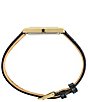 Seiko Men's Essentials Gold Rectangle Quartz Analog Croco Leather Strap Watch - Image 2