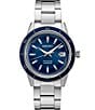 Color:Silver - Image 1 - Men's Presage Cocktail Time Crown Chronograph Stainless Steel Bracelet Blue Dial Watch