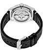 Color:Black - Image 3 - Men's Seiko 5 Sports Automatic Black Leather Strap Watch