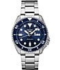 Color:Silver - Image 1 - Men's Seiko 5 Sports Automatic Stainless Steel Bracelet Watch