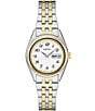 Color:Two Tone - Image 1 - Women's Essential Quartz Analog Two Tone Stainless Steel Bracelet Watch