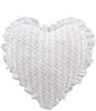 Shabby Chic Signature by Shabby Chic Ruffled Heart Shaped Decorative Pillow - Image 1