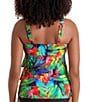 Shape Solver Cherry Grove V-Neck Triple Tiered Tankini Swim Top - Image 2