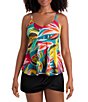 Shape Solver Curacao V-Neck Underwire Tankini Swim Top - Image 4